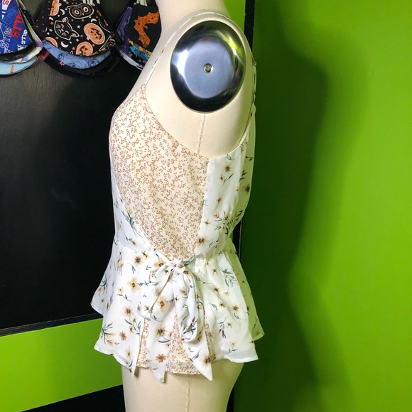 patchwork peplum tank top - Picture 5 of 6